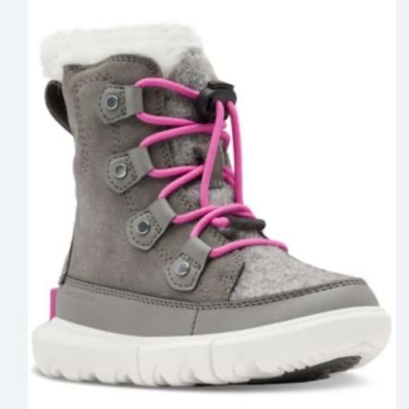 Sorel Children's Explorer Lace-Up Waterproof Cold-Weather Boots Size 2 - Picture 1 of 11